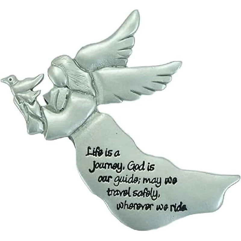 Cathedral Art : Life Is A Journey Angel Visor Clip