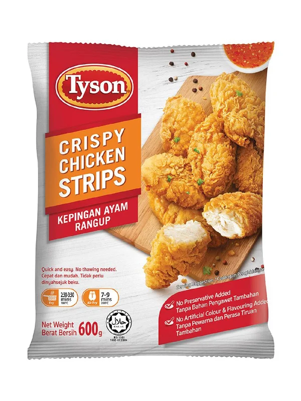 TYSON CRISPY CHICKEN STRIPS 600G