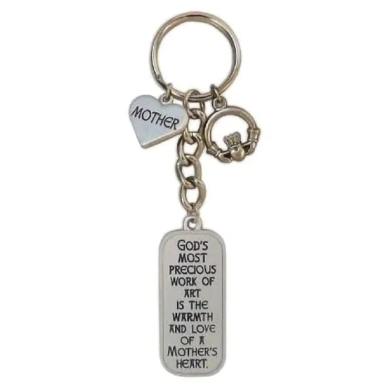 Cathedral Art : Mother Irish Heart Key Ring