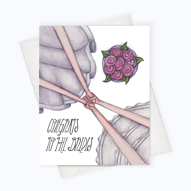 WEDDING CARD | Wedding Greeting Card, Brides Card | Wedding Stationery | Engagement Card | Lesbian Wedding | LGBT Wedding | Gay Wedding Card