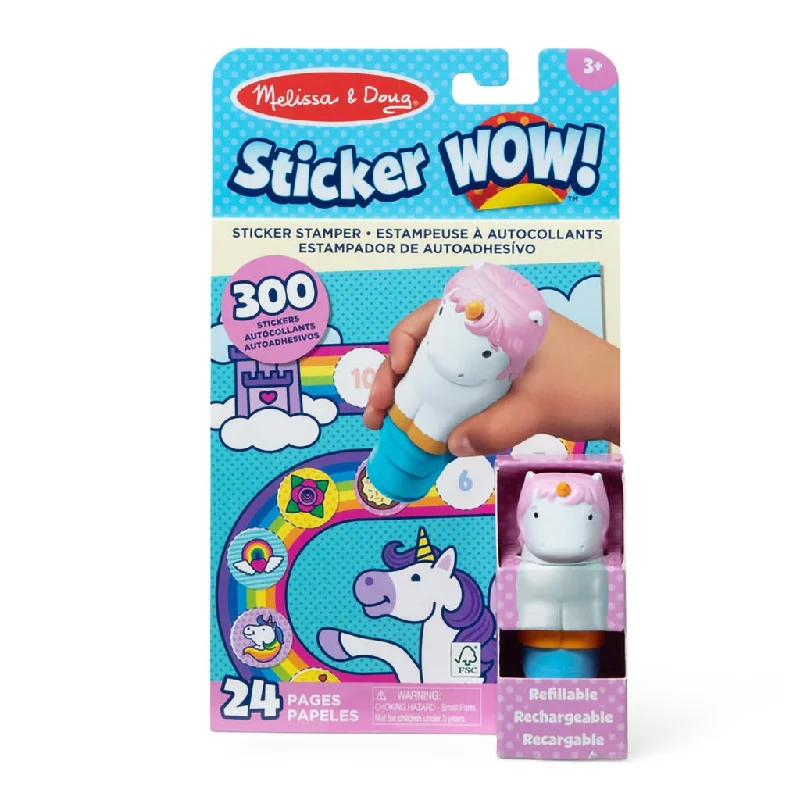 Melissa & Doug : Sticker WOW!® Activity Pad & Sticker Stamper - Unicorn