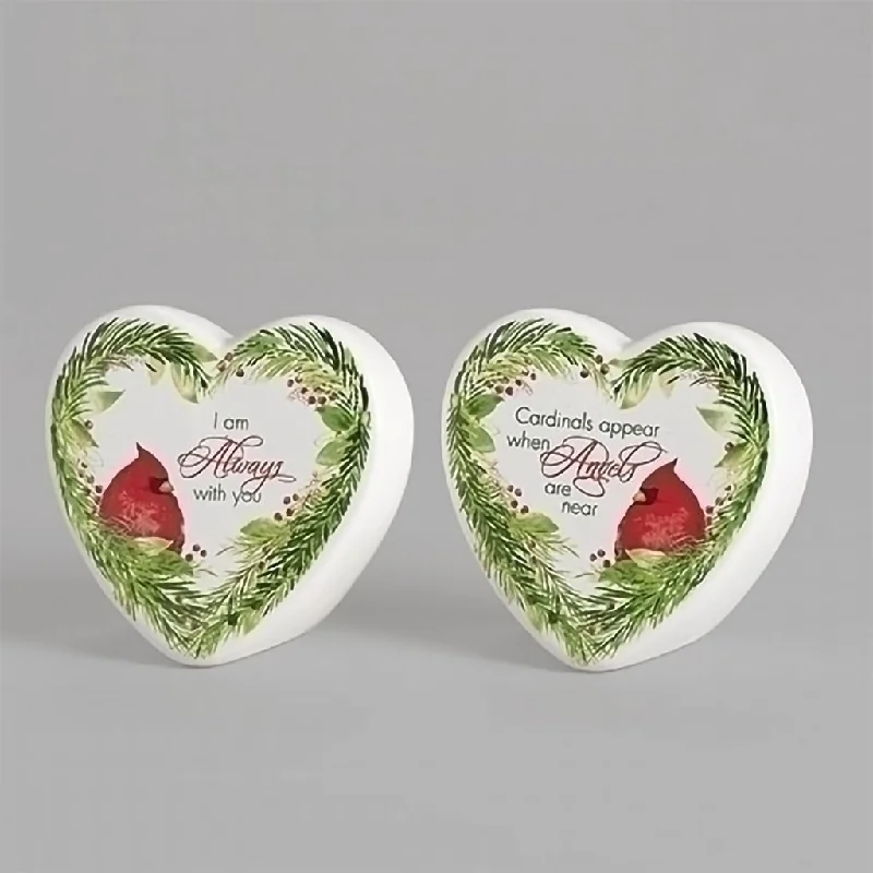 Roman : Message Heart with Cardinal - Assorted by style