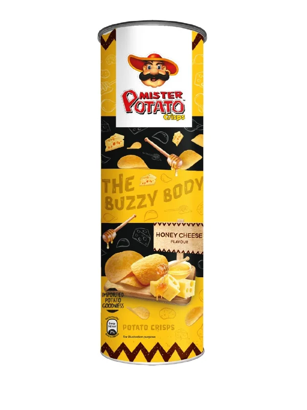 MR POTATO TUBES CRISPS HONEY CHEESE 125G