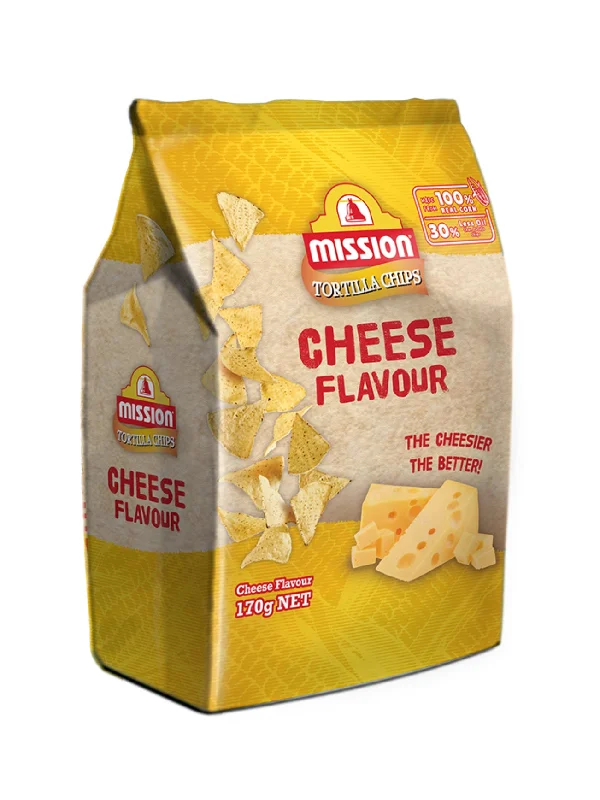 MISSION TORTILLA CHIPS CHEESE 170G