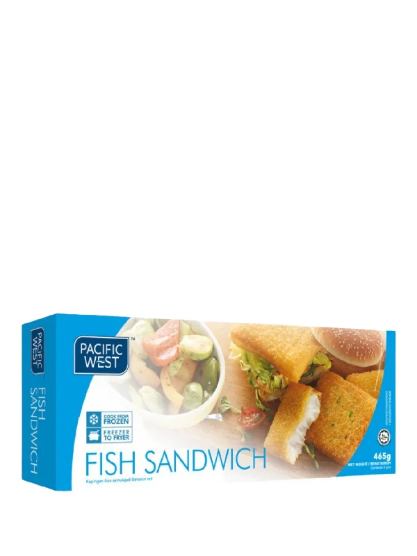 PACIFIC WEST FISH SANDWICH 465GM