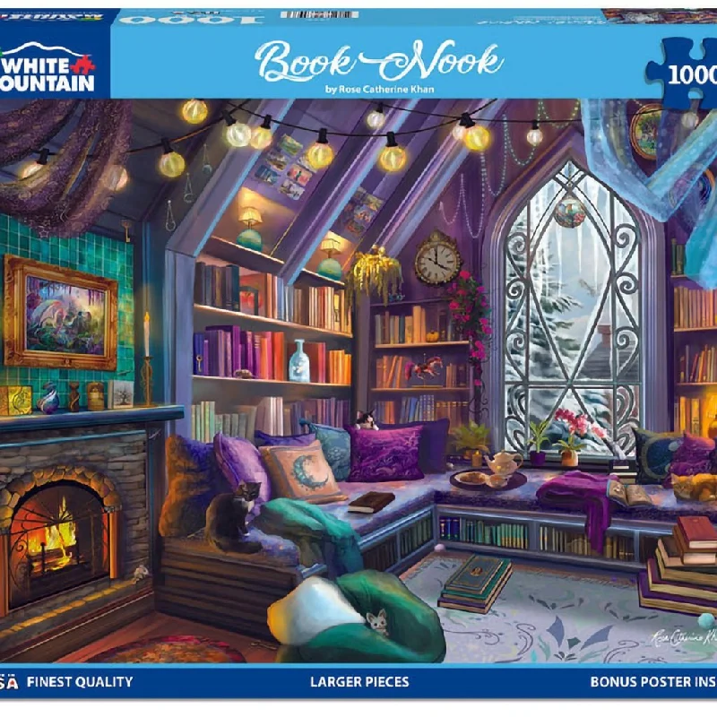 White Mountain : Book Nook  - 1000 Piece Jigsaw Puzzle