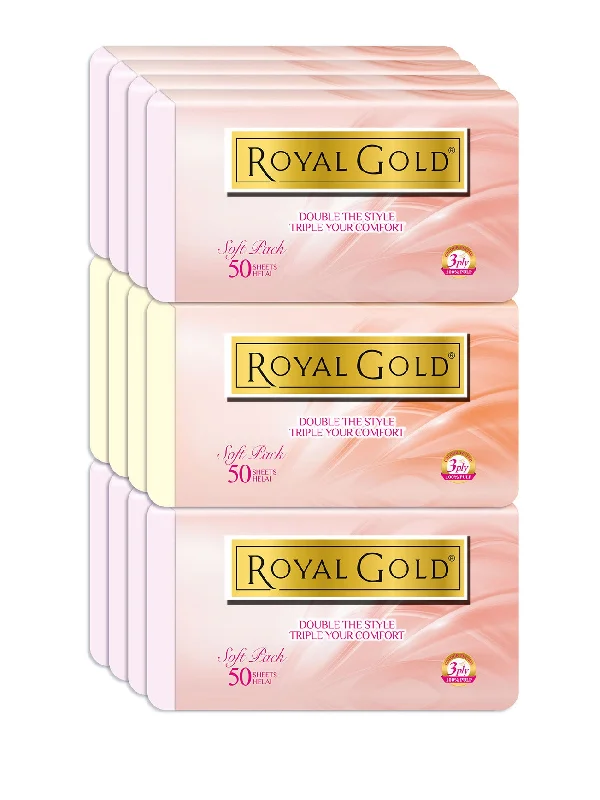 ROYAL GOLD TWIN TONE SOFT PACK 3PLY 12X50S