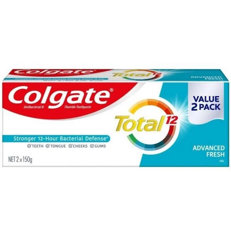 COLGATE Toothpaste Total 12 Advanced Fresh 2x150g#54185C