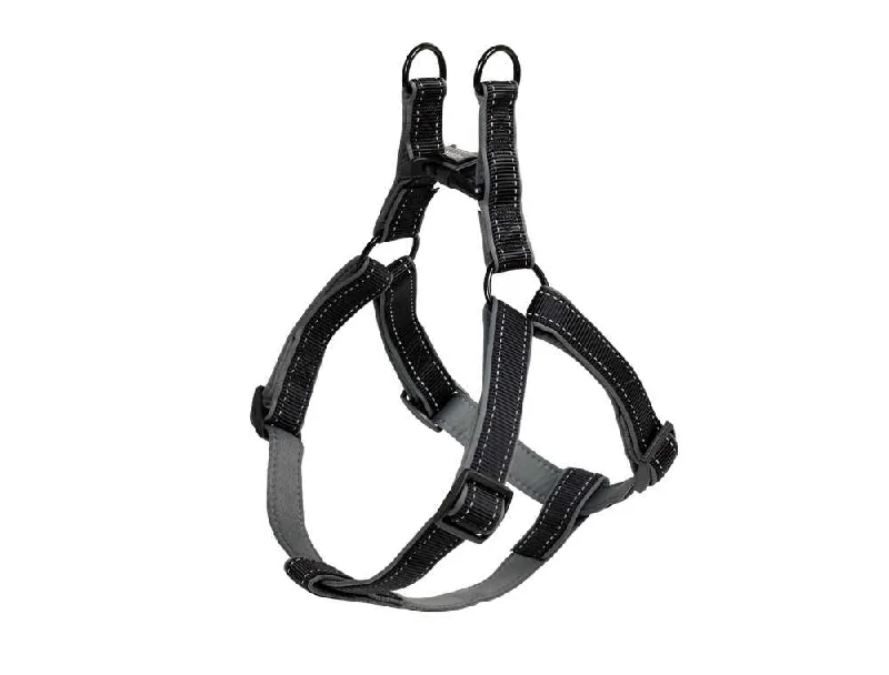 74795-42 NOBBY Harness "Classic Reflect SOFT" grey/black chest: 50-72 cm; w: 20/25 mm