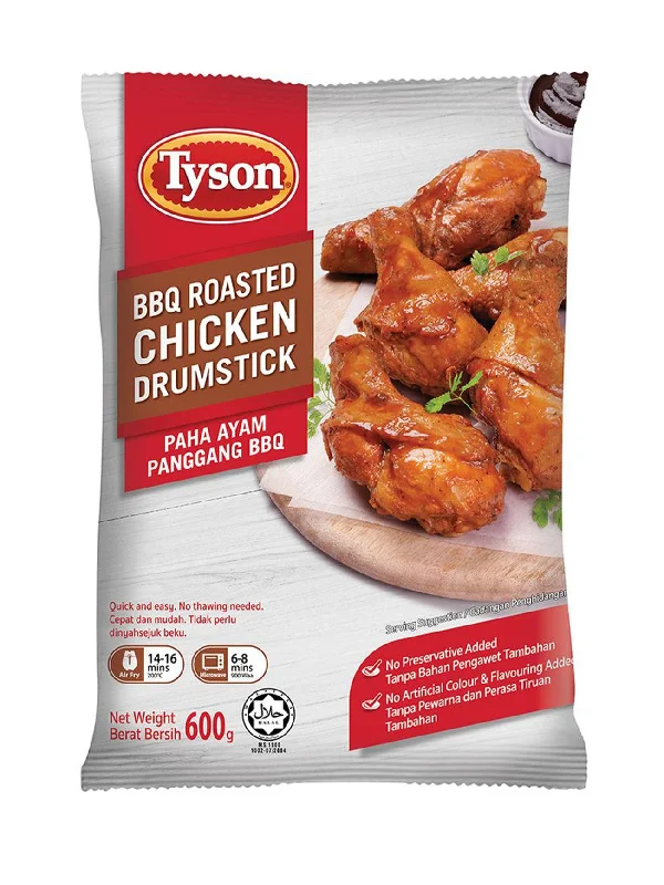 TYSON BBQ ROASTED CHICKEN DRUMSTICK 600G