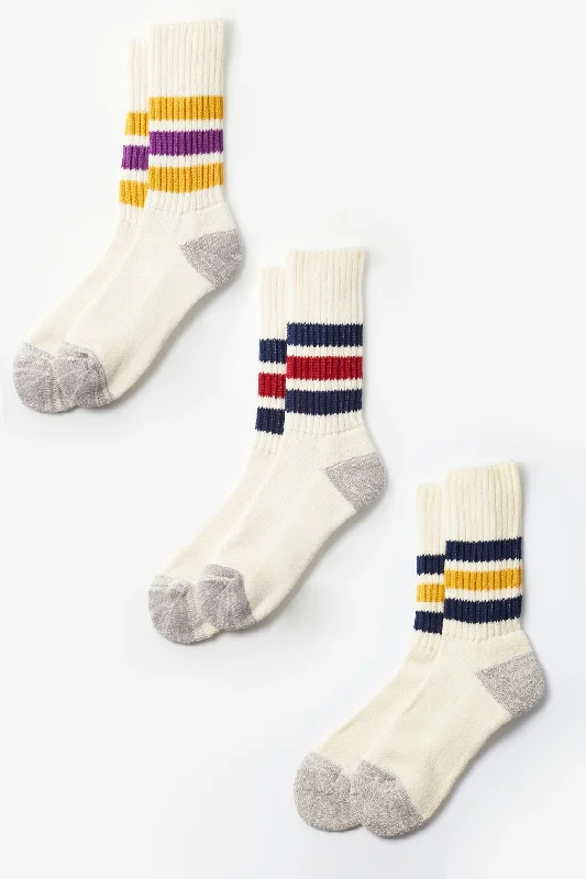 ROTOTO Coarse Ribbed Old School Crew Socks