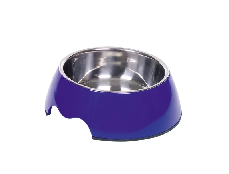 73482-05 NOBBY Dog Melamine bowl "NOBLY" blue M: 17,5 x 6,,5 cm, 350 ml