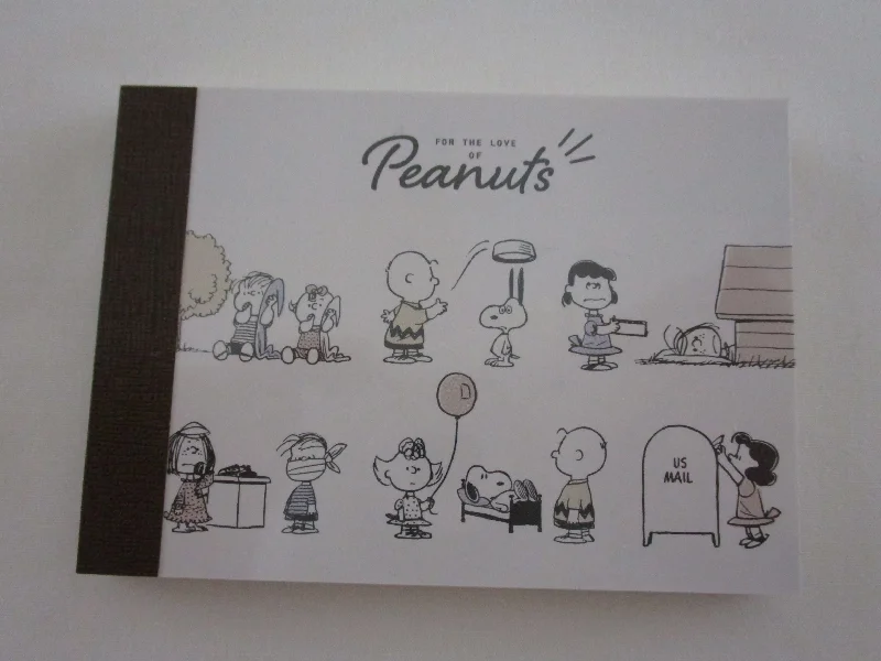 Cute Kawaii Peanuts Snoopy Mini Notepad / Memo Pad Kamio - U For the love of Classic - Stationery Designer Paper Collection