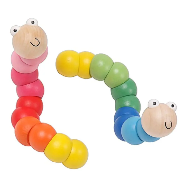 Ganz : Wooden Twisty Worms- Assorted No Choice