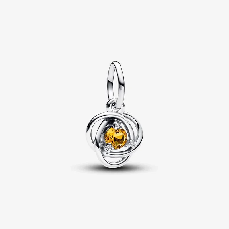 PANDORA :  November Honey Eternity Circle Dangle Charm