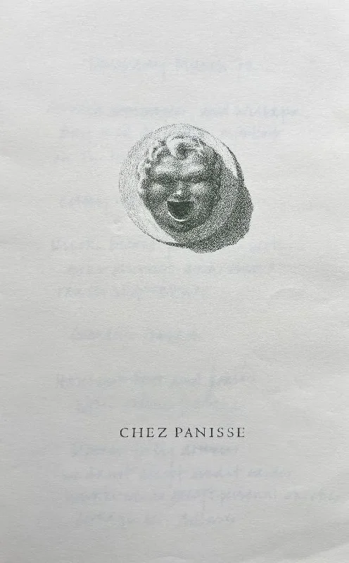 Chez Panisse. Menu