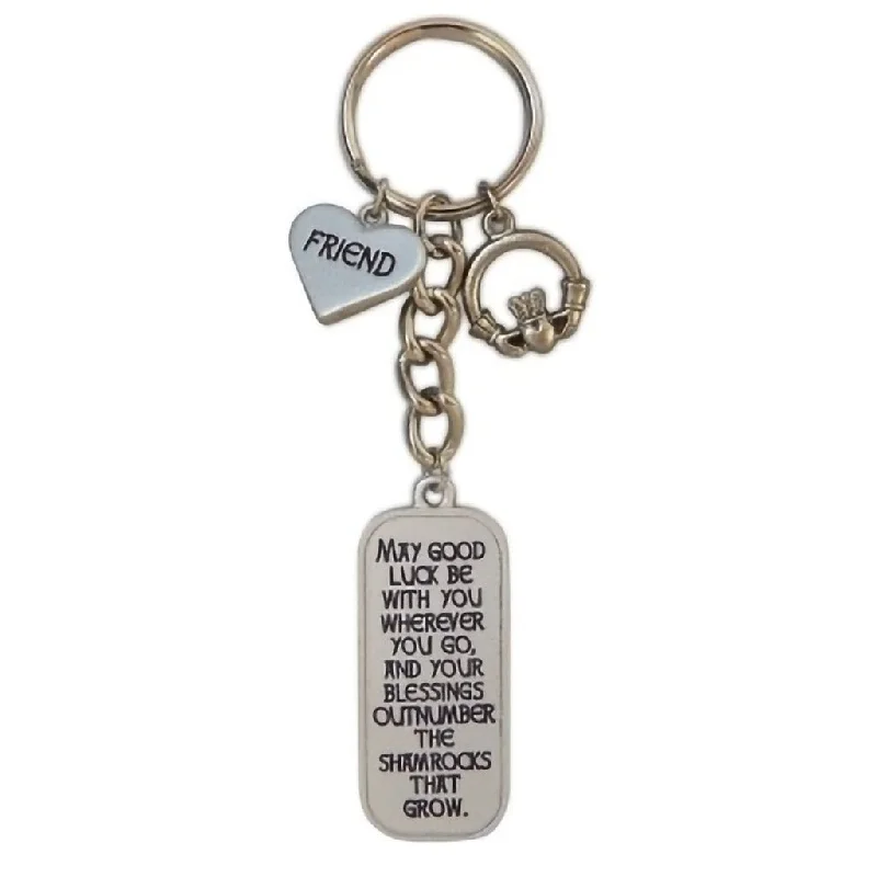 Cathedral Art : Friend Irish Heart Key Ring