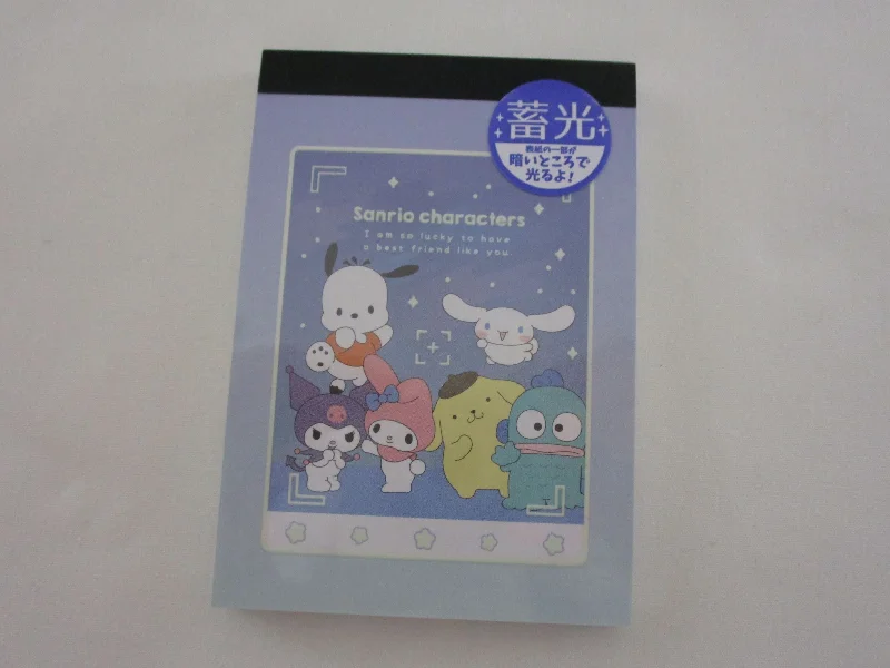 Cute Kawaii Sanrio Characters Cinnamoroll My Melody Kuromi Pochacco Purin Mini Notepad / Memo Pad Kamio - Stationery Designer Paper Collection