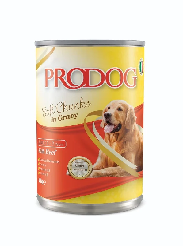 ProDog Wet Food Beef Chunks Gravy 415g