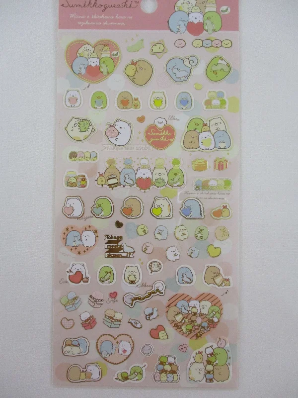 Cute Kawaii San-X Sumikko Gurashi Friendship Time Sticker Sheet 2018 - B - for Planner Journal Scrapbook Craft