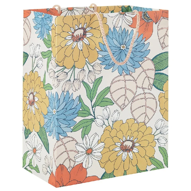 Hallmark : 9.6" Mod Blossoms Medium Gift Bag