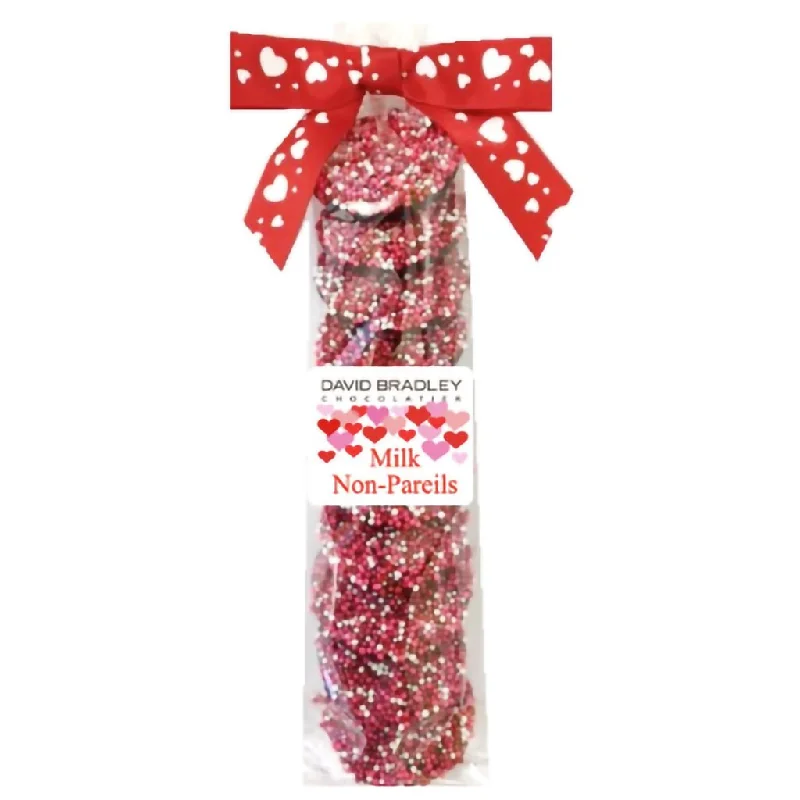 David Bradley Chocolate : Valentine's Day - 10 Piece Non Pareils - Milk Chocolate