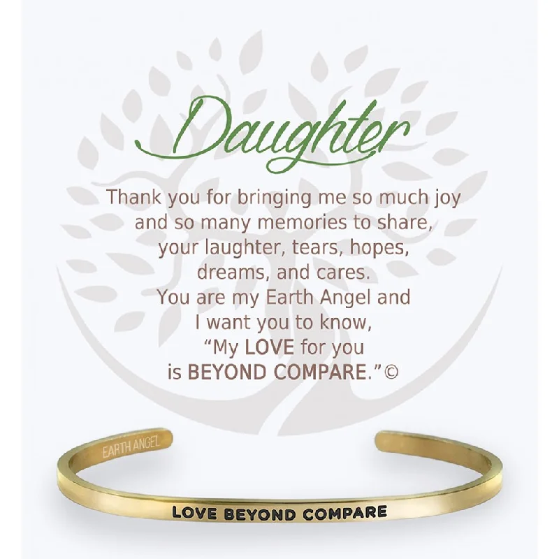 Earth Angel : Daughter Cuff Bracelet in Gold