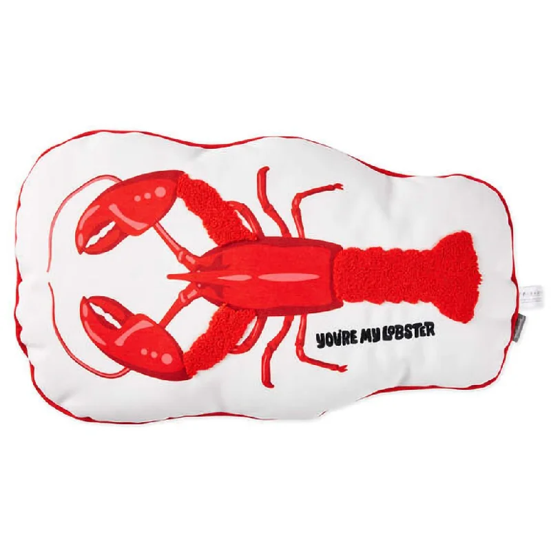 Hallmark : Friends You're My Lobster Shaped Throw Pillow