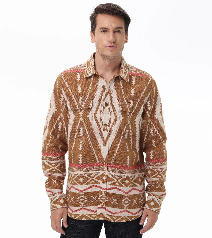 Southwestern Jacquard Overshirt