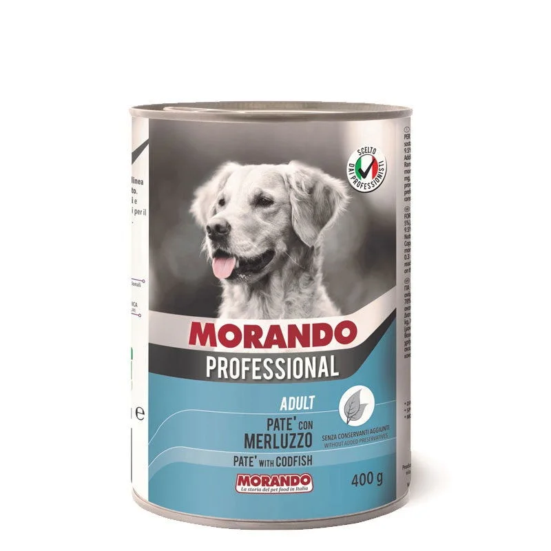 Morando Dog Wet Food Pate Codfish 400g