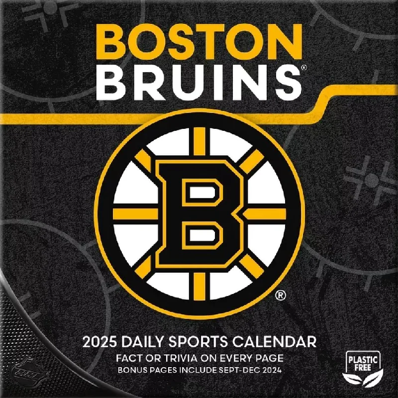 Lang : NHL Boston Bruins 2025 Desk Calendar