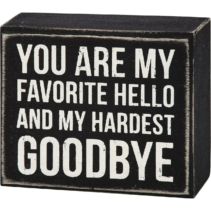 Primitives By Kathy : Favorite Hello Box Sign