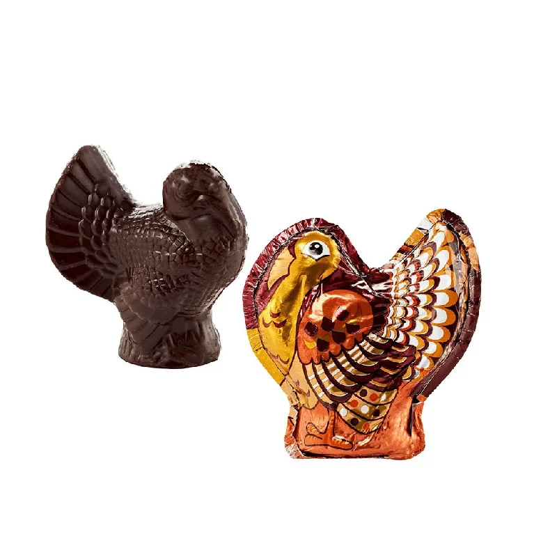 Abdallah Candies : Foiled Dark Chocolate Turkeys 1oz