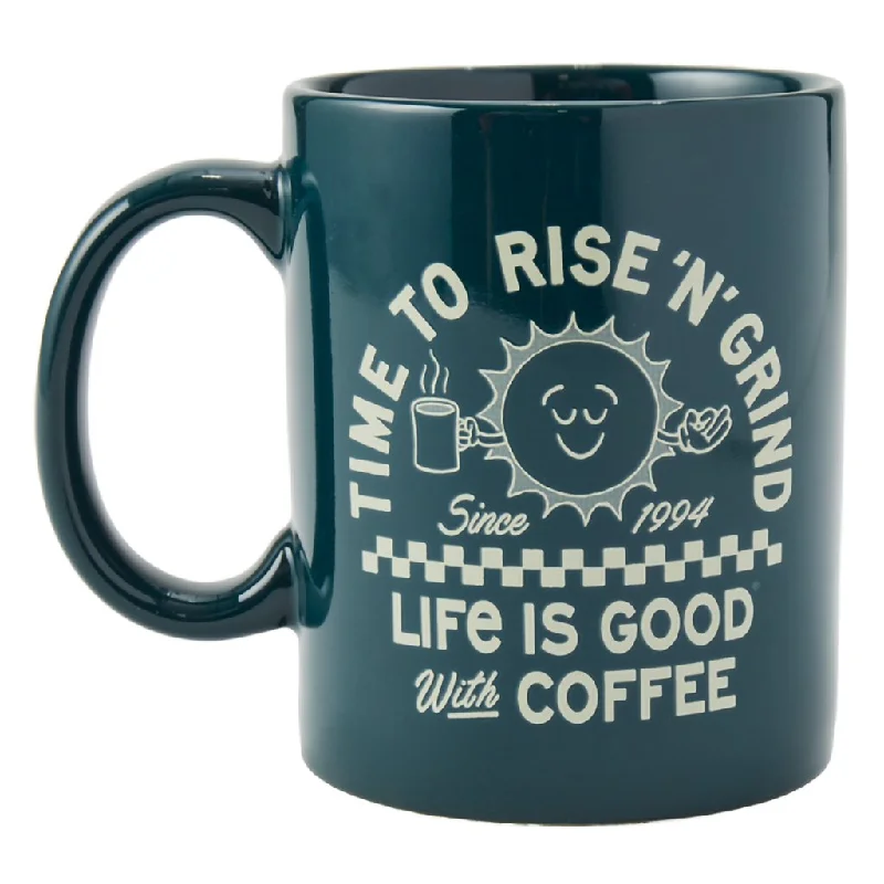 Life Is Good : Showtime Matchbook Rise Coffee Sun Jake's Mug in Spruce Green