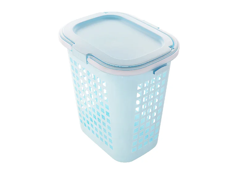 KEYWAY Laundry Basket w/Cover,49(L)x35.5(W)x50.8(H)cm