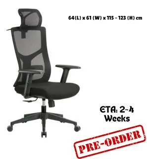 (Pre order) JAPAN HOME Ergonomic Chair- BLACK