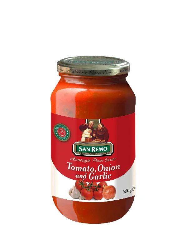 SAN REMO TOMATO ONION GARLIC PASTA SAUCE 500GM