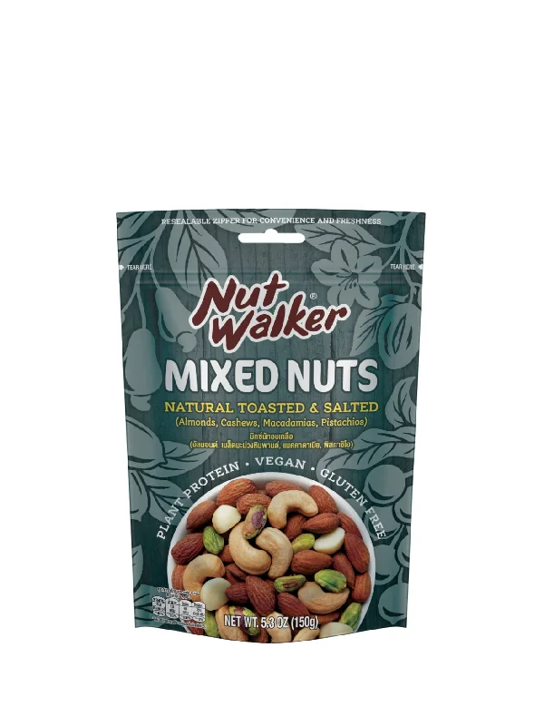 NUT WALKER NAT TOASTED & SALTED MIXED NUTS 150G