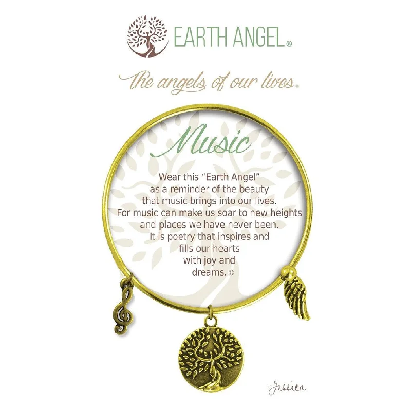 Earth Angel : Music Bracelet in Brass