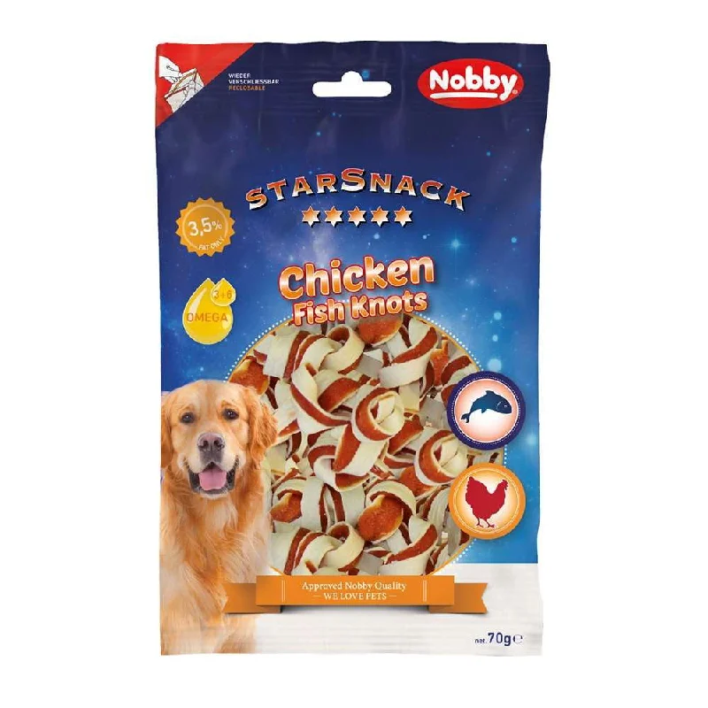 50460 NOBBY StarSnack Chicken Fish Knots 70g