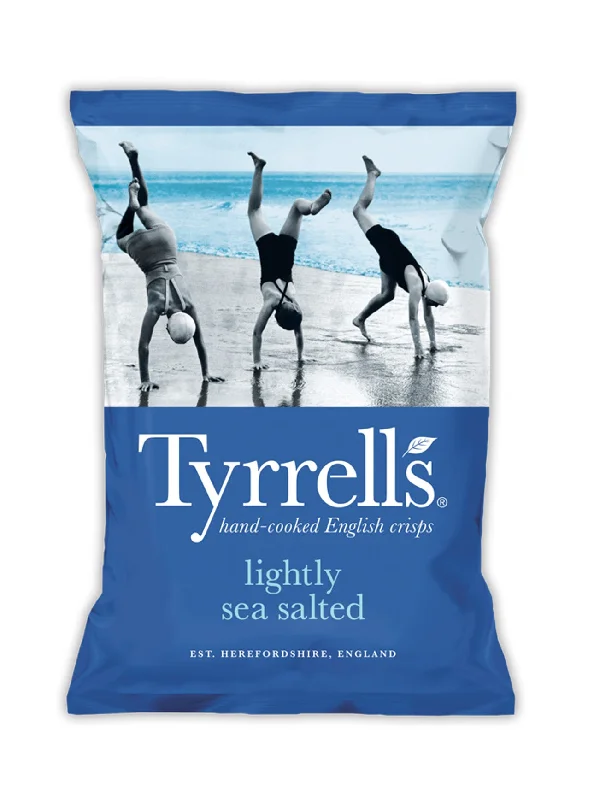 TYRRELLS LIGHTLY SEA SALTED P/CHIPS 150G