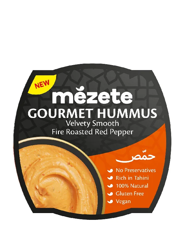 MEZETE HUMMUS FIRE ROASTED RED PEPPER 215G