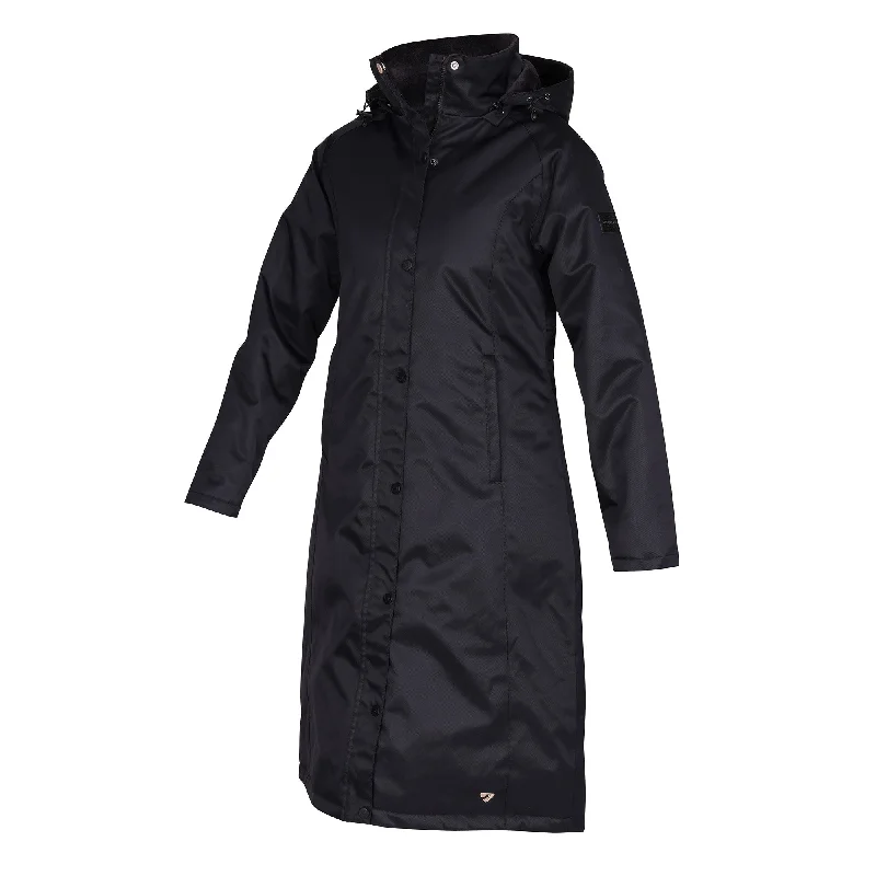 Aubrion Ladies Halcyon Long Waterproof Coat - Black