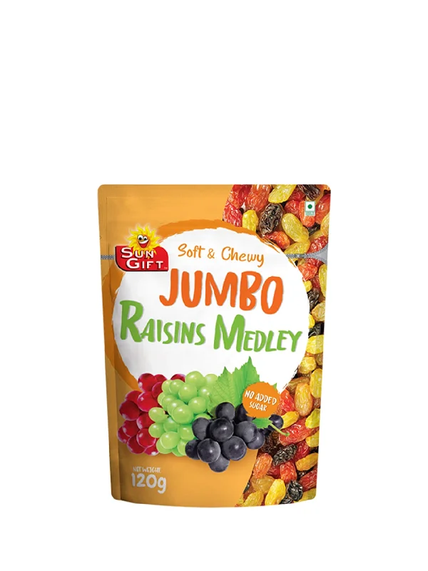 SUN GIFT JUMBO RAISIN MEDLEY 120G