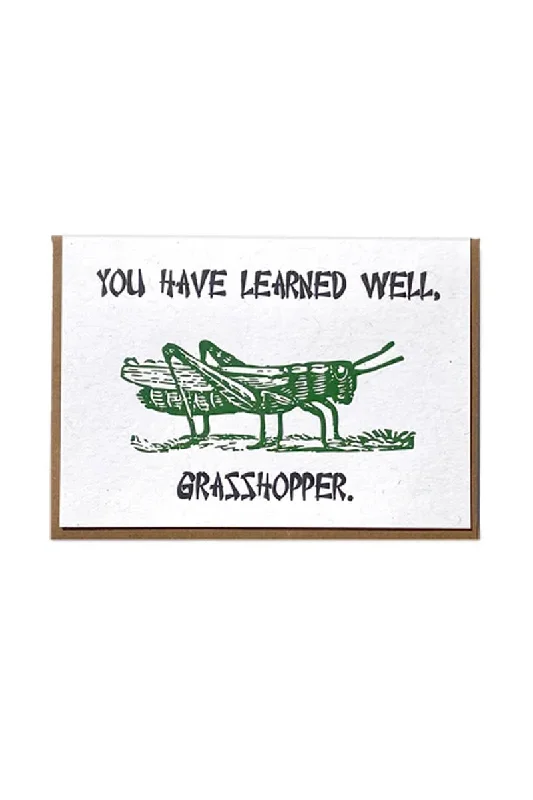 Grasshopper Greeting Card