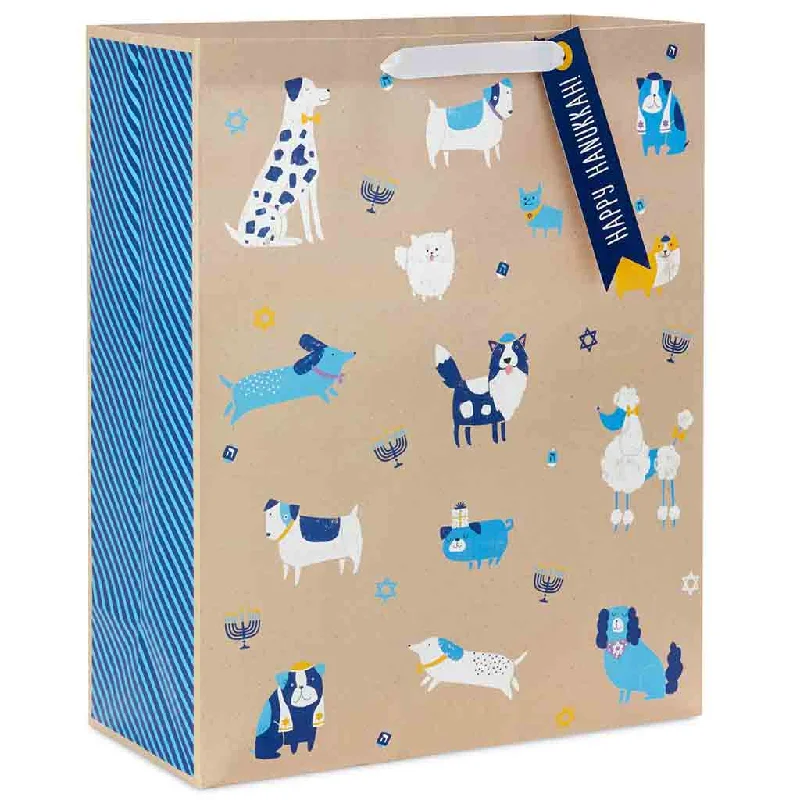 Hallmark : 15.5" Dogs and Icons Extra-Large Hanukkah Gift Bag