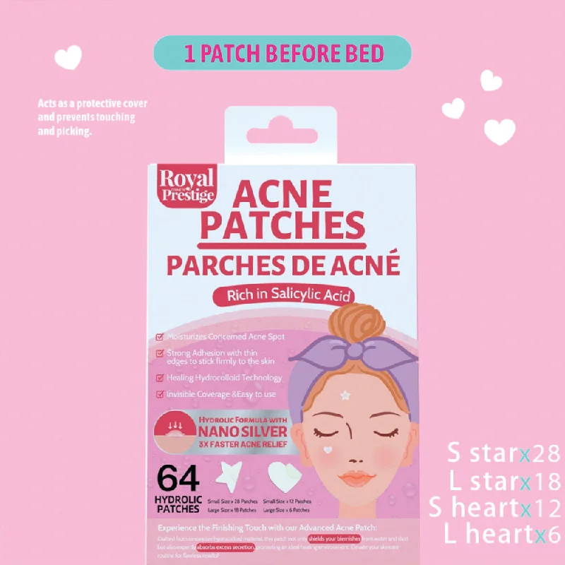 (NET) Transparent Star & Heart Shaped Acne Absorbing Cover Patch