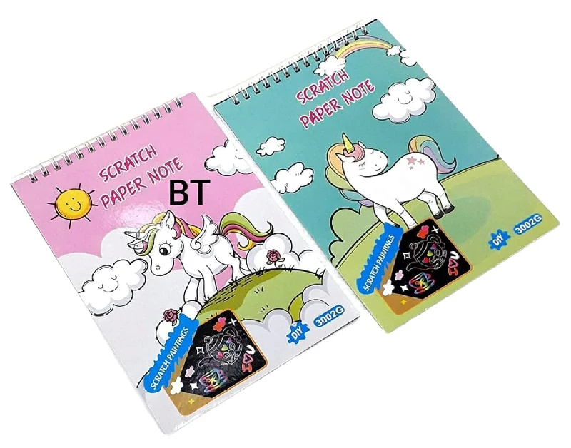 Whimsical Unicorn Scratchbook for Kids