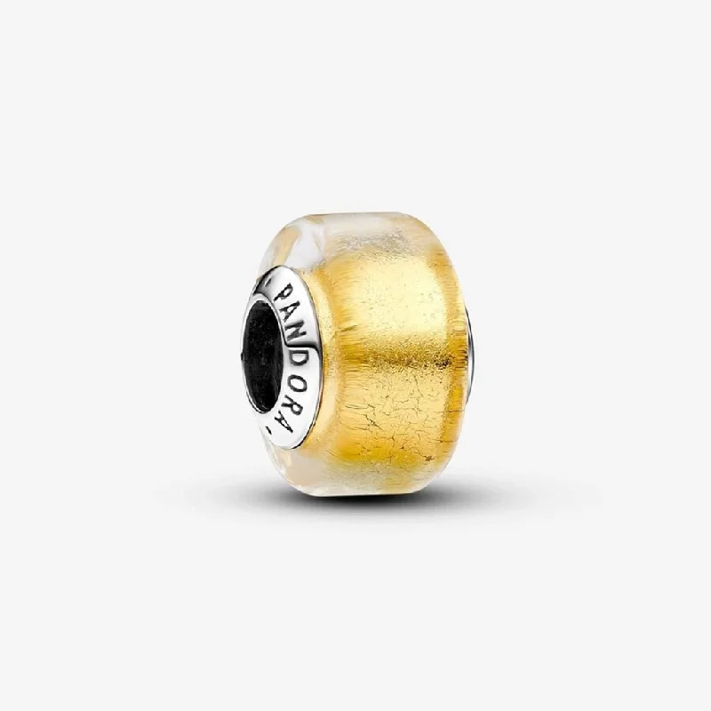 PANDORA : Golden Mini Murano Glass Charm