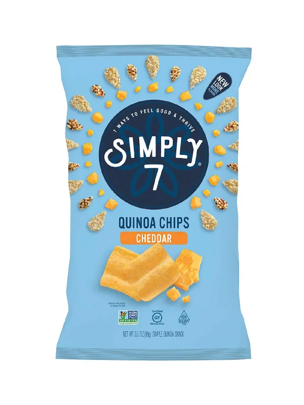 SIMPLY 7 QUINOA CHIPS CHEDDAR 3.5OZ